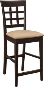 Coaster Home Furnishings - Gabriel - 9-Piece Counter Height Dining Set - Square Wood Table with Storage & 8 Upholstered Chairs - Dining Room & Kitchen - Cappuccino - 100438-S9 - Image 8