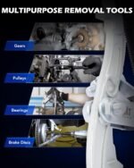 Orion Motor Tech Gear Puller Set, 3" 4" 6" 8" 3 Jaw Puller Kit for Pulley Gear Bearing Flywheel Removal, Heavy Duty Pulley Puller with Reversible Jaws 4 pcs Bearing Puller Tool Kit - Image 4