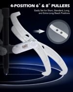 Orion Motor Tech Gear Puller Set, 3" 4" 6" 8" 3 Jaw Puller Kit for Pulley Gear Bearing Flywheel Removal, Heavy Duty Pulley Puller with Reversible Jaws 4 pcs Bearing Puller Tool Kit - Image 5