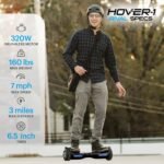 Hover-1 Rival Electric Self-Balancing Hoverboard for Kids with 6.5” Tires, Dual 110W Motors, 6 mph Max Speed, and 3 Miles Max Range - Image 3