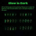 Ice Fishing Jigs Kit, 30pcs Glow Ice Fishing Lures Luminous Ice Fishing Gear Winter Fishing Jigging for Crappie Pike Panfish Walleye Perch Bluegill - Image 3