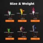 Ice Fishing Jigs Kit, 30pcs Glow Ice Fishing Lures Luminous Ice Fishing Gear Winter Fishing Jigging for Crappie Pike Panfish Walleye Perch Bluegill - Image 4