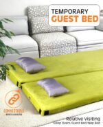 3 Inch Memory Foam Camping Mattress, Dual Layer Thick Sleeping Camp Pad for Car Tent Cot, Roll-Up Portable Glamping Floor Bed for Guests Sleepover - Image 4