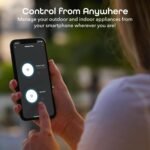 Geeni Outdoor Duo Wi-Fi Smart Plug | 2 Weatherproof Outlets, Compatible with Alexa & Google Assistant | Wireless Remote Control & Timer for Holiday Lights, Appliances, and More, 2-Pack - Image 4