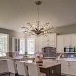 Vintage Crystal Chandelier with Aged Bronze Branch Design, 5-Light Ceiling Hanging Light Fixture for Dining Room Living Room Bedroom Hallway, Height Adjustable - Image 3