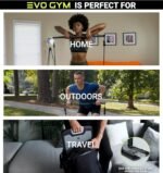 EVO Gym - Portable Home Gym Strength Training Equipment, at Home Gym | All in One Gym - Resistance Bands, Base Holds Gym Bar & Handles for Travel | Portable Gym & Home Exercise Equipment - Image 3
