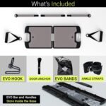 EVO Gym - Portable Home Gym Strength Training Equipment, at Home Gym | All in One Gym - Resistance Bands, Base Holds Gym Bar & Handles for Travel | Portable Gym & Home Exercise Equipment - Image 6