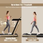 Goplus 2 in 1 Folding Treadmill, 2.25HP Superfit Under Desk Electric Treadmill, Installation-Free with Remote Control, APP Control and LED Display, Walking Jogging for Home Office - Image 3