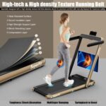 Goplus 2 in 1 Folding Treadmill, 2.25HP Superfit Under Desk Electric Treadmill, Installation-Free with Remote Control, APP Control and LED Display, Walking Jogging for Home Office - Image 4