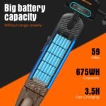 Scooter for Big and Tall People - Heavy Duty Electric Scooter for Adults 300lbs - Inmotion S1F - Long Range Commuter E-Scooter (25 MPH & 59 Miles) - Image 4
