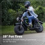 Greenworks 80V Battery-Powered Mini Bike for Adults-25 MPH Max Speed,27 Miles Range,Steel Frame,1000W Brushless Motor,Bluetooth Speakers,(2) 8.0Ah Batteries and 8A Dual Port Rapid Charger - Image 6