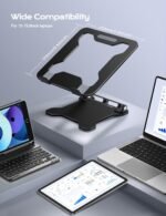 Adjustable Laptop Stand for Desk, Metal Foldable Laptop Riser, Ventilated Cooling Bracket, Ergonominc Computer Notebook Stand for Desk Compatible with 10-15.6“ Laptops - Image 6