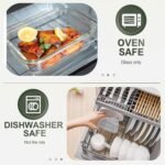 KOMUEE 30 Pieces Glass Food Storage Containers Set, Glass Meal Prep Containers Set with Snap Locking Lids, Airtight lunch Containers for Microwave, Oven, Freezer & Dishwasher,Gray - Image 4