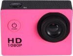 Action Camera Kit 1080P 12MP 30m Outdoor Sports Video Camera USB 2.0 Underwater Cam Full LCD Mini Camcorder with 900mAh Rechargeable Batteries and Mounting Accessories Kits(Pink) - Image 3