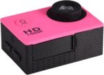 Action Camera Kit 1080P 12MP 30m Outdoor Sports Video Camera USB 2.0 Underwater Cam Full LCD Mini Camcorder with 900mAh Rechargeable Batteries and Mounting Accessories Kits(Pink) - Image 5