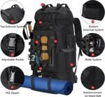 70L Camping Hiking Backpack with Rain Cover, Waterproof Molle Rucksack for Men, Backpacking Backpack for Trekking Climbing Outdoor - Image 5