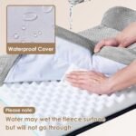 EHEYCIGA Memory Foam Dog Bed Medium Sized Dogs, Waterproof Dog Bed Orthopedic with Washable Removable Cover, Non-Slip Pet Bed Couch for Crate, 30x20x6 Inches, Grey - Image 4