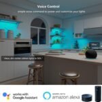 Smart Under Cabinet Lighting White & Multicolor LED Strip Lights Dimmable Works with Alexa,Google Home,Smart APP Remote Control RGB Kitchen Lamp Plug in for Under Counter Light Fixtures,6pcs - Image 3
