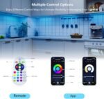 Smart Under Cabinet Lighting White & Multicolor LED Strip Lights Dimmable Works with Alexa,Google Home,Smart APP Remote Control RGB Kitchen Lamp Plug in for Under Counter Light Fixtures,6pcs - Image 4