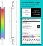Smart Under Cabinet Lighting White & Multicolor LED Strip Lights Dimmable Works with Alexa,Google Home,Smart APP Remote Control RGB Kitchen Lamp Plug in for Under Counter Light Fixtures,6pcs - Image 7