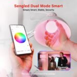 Sengled Dual Mode Smart Light Bulbs with Remote & App Control, Color Changing Bulbs, RGBW LED Light Bulbs 2700K-6500K Dimmable, 60W, Local Group Control (4P No Remote, No Support Alexa & Google) - Image 3