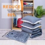 24 Pack Vacuum Storage Bags with Electric Pump, (5 Jumbo, 5 Large, 5 Medium, 5 Small, 4 Roll Up Bags) Space Saver Bag for Clothes, Mattress, Blanket, Duvets, Pillows, Comforters,Travel - Image 6