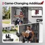 Sportsroyals Home Gym Equipment, 150LBS Weight Stack, Full Body Workout Machine with Pulley System for Strength Training - Image 5