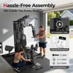 Sportsroyals Home Gym Equipment, 150LBS Weight Stack, Full Body Workout Machine with Pulley System for Strength Training - Image 8