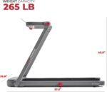 Sunny Health & Fitness HELIUS LITE Premium Dual Mode Walking/Running Treadmill with Advanced Brushless Technology & Exclusive SunnyFit App Enhanced Bluetooth Connectivity - Image 6