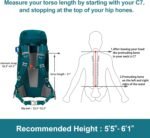 N NEVO RHINO Internal Frame Hiking Backpack 50/60/65/70/80L, Mountain Climbing Camping Backpack Daypack Waterproof Rain Cover - Image 6