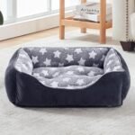 GASUR Small Dog Beds Small Size Dogs, Rectangle Washable Dog Bed, Orthopedic Dogs Sofa Bed, Pet Cuddler Anti-Slip Bottom, Soft Calming Sleeping Warming Puppy Bed (S (20"x 19"x 6"), Black) - Image 6