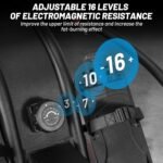 Rowing Machine, Magnetic Rowing Machine with 16 Levels of Quiet Dual Slide, Rowing Exercise Equipment for Home Use, App Compatible, 350lb Weight Capacity - Image 4
