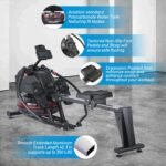 Rowing Machine, Magnetic Rowing Machine with 16 Levels of Quiet Dual Slide, Rowing Exercise Equipment for Home Use, App Compatible, 350lb Weight Capacity - Image 6