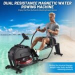 Rowing Machine, Magnetic Rowing Machine with 16 Levels of Quiet Dual Slide, Rowing Exercise Equipment for Home Use, App Compatible, 350lb Weight Capacity - Image 8