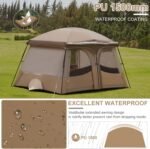 Vidalido Tents，6-8 Person Camping Tent with Extended Vestibule，2 Room Weather Resistant Family Tents，Easy Install Waterproof Outdoor Tent for Backpacking and Camping Hiking - Image 4