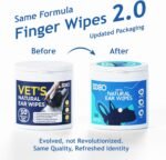 DOCO Dog Ear Cleaner Wipes Finger Cleaning Kit for Dogs & Cats Eucalyptus, Chamomile & Aloe Cat Ear Cleaner Soothes, Deodorizes & Helps Itchy Ears – 50 Count - Image 3