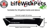 LifeWithPets Extra Large Aquarium Fish Tunnel Decoration | Cave Hide Ideal for Fish Axolotls and Small Reptiles | Under Gravel Hideout - Image 4