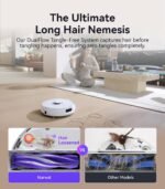 NARWAL Freo Pro Robot Vacuum and Mop Combo, Tangle Free Robot Mop, 8500Pa Powerful Suction, Self-Emptying, Auto Mop Washing, Auto Drying, Obstacle Avoidance, Ideal for Pet Hair and Hard Floor - Image 4