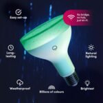 LIFX Color BR30 Smart LED Flood Light Bulb, 1100 Lumens, Dimmable, 2.4GHz Wi-Fi, Billions of Colors and Whites, Compatible with Alexa, Hey Google, HomeKit and Siri, HB2LHB30E26US, 2-Pack - Image 3