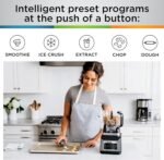 Ninja BN801 Professional Plus Kitchen System, 1400 WP, 5 Functions for Smoothies, Chopping, Dough & More with Auto IQ, 72-oz.* Blender Pitcher, 64-oz. Processor Bowl, (2) 24-oz. To-Go Cups, Grey - Image 8