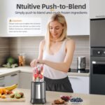 Smoothie Blender, 1300W Personal Blender for Smoothies, Shakes and Nutrient Extractions with 2pcs BPA-Free 27oz Portable To-Go Bottles - Image 4
