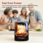 6QT Air Fryer with Viewing Window, 12 Cooking Presets, 1700W Fast & Even Cooking, Max 400℉ Crisping, Bake, Roast, Reheat & Dehydrate, Large Nonstick Basket, Dishwasher Safe - Image 4