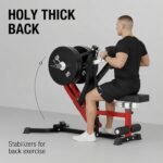 Mikolo Plate Loaded Seated Row Machine for Home Gym, 400LB Capacity, Independent Arms & Adjustable Seat for Full Back Workout - Image 3