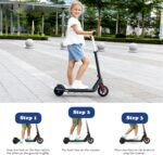 Caroma Electric Scooter for Kids Ages 6-14, 250W/180W/150W Motor & 15 Mph, 85 Mins Ride Time, Adjustable Height & Speed, LED Display, Kids Electric Scooter, Best Gifts for Boys & Girls - Image 7