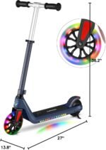 Caroma Electric Scooter for Kids Ages 6-14, 250W/180W/150W Motor & 15 Mph, 85 Mins Ride Time, Adjustable Height & Speed, LED Display, Kids Electric Scooter, Best Gifts for Boys & Girls - Image 8