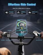 Jasion EB7 2.0 Electric Bike Adults, 20" Fat Tire Ebike, 1200W Foldable Electric Bike with 480WH Removable Battery,28MPH 55 Miles,Full Suspension E-Bike for Beach Snow,UL Certified - Image 6