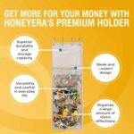 Honeyera The Original Stuffed Animal Storage (Patented) - Over Door Organizer for Stuffies, Baby Ideas Holder, Toy Plush Hammock Hanging Net Big Girls Toddler Large Bag Animals Stuffy Behind - Image 3