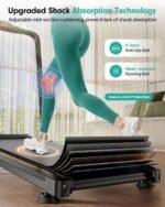 Foldable Treadmill with 10% Incline, 3.5HP Low Noise Walking Pad Treadmill with Handle Bar, Rayspace 4 in 1 Portable Under Desk Treadmills for Home/Office, 350 Lbs Capacity, APP & Remote Control - Image 7