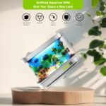 Fake Fish Tank Baby Aquarium Toy - Mini Crib Aquarium Lamp. Artificial Fish Lamp Aquarium - Virtual Ocean Moving Fish Night Light for Bedroom Décor. Gift for Kids and Cat Lovers - Image 3