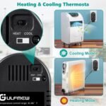 Adjustable Thermostat, Plug in Heating and Cooling Thermostat Controlled Outlet, Compatible with Portable AC, Fans and Space Heaters (1 Pack,Black) - Image 4